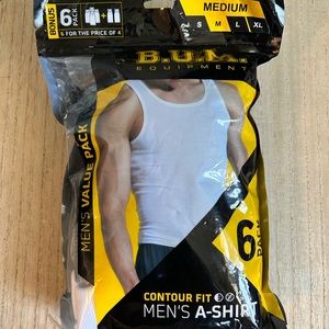 Men’s medium white tank top pack of 6